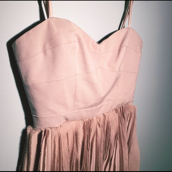 BCBGMAXAZRIA Angel strapless chiffon dress - Picture 1 of 8